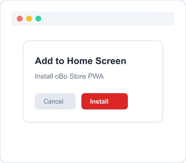 Install oBo Store grocery delivery app on your phone