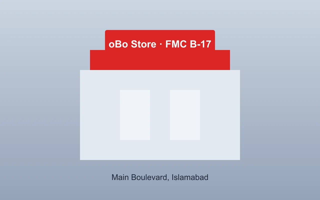 Grocery store in B-17 Islamabad — oBo Store at FMC Kohsar Plaza